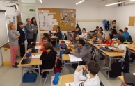 Visita de l'alcalde Pere Granados a l'institut Jaume I